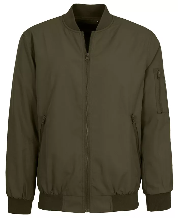 Men's Lightweight Zip-Up Bomber Jacket - thumbnail 7