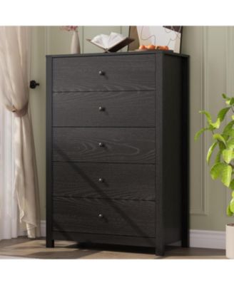 5 Drawer Dresser for Bedroom – Modern Simply Chest of Drawers, Wood Storage Dresser with Deep Drawers for Living Room, Hallway, Entryway
