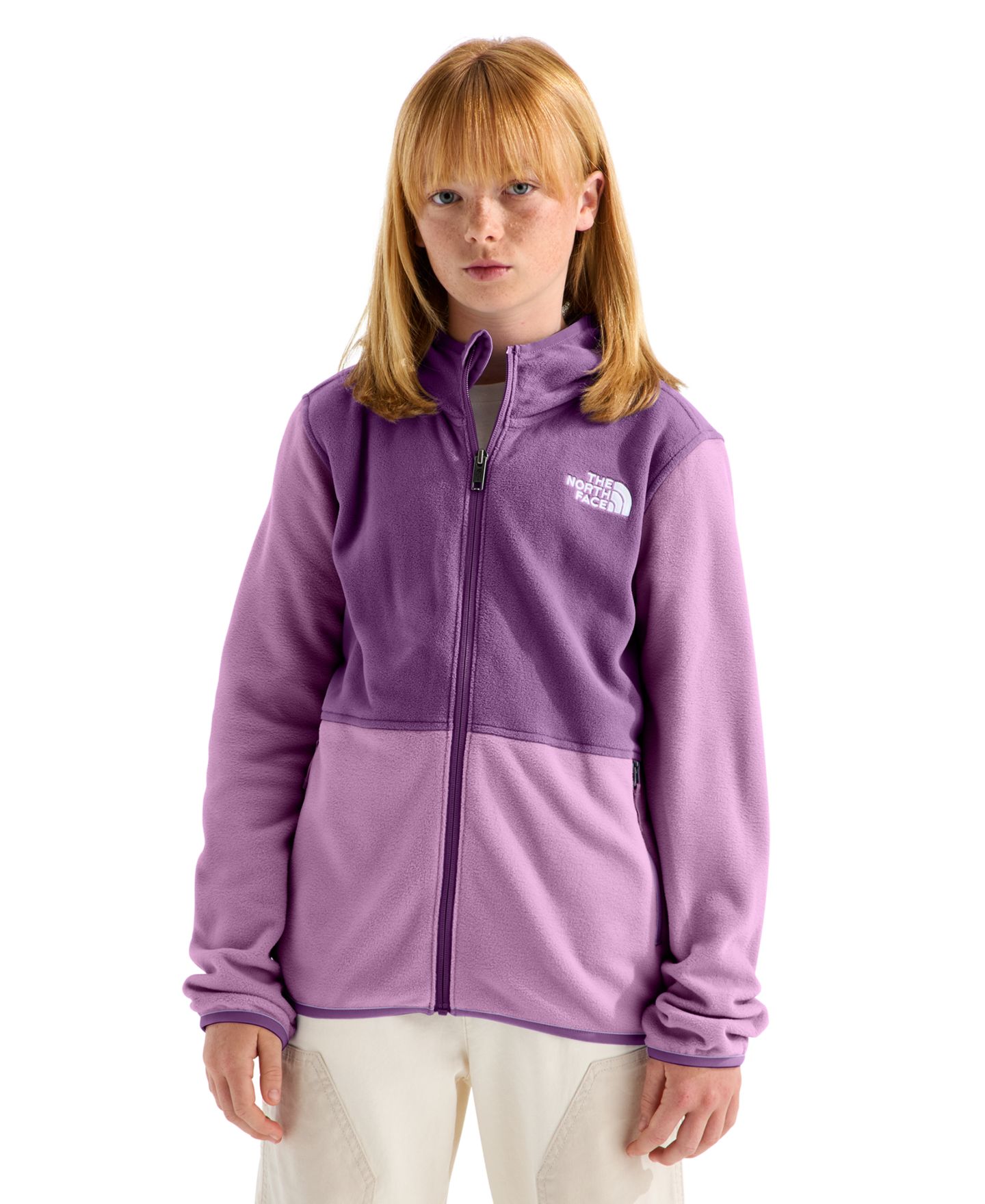 Детская куртка The North Face Glacier Full-Zip Hoodie Jacket, цвет: Лавандовый / Фиолетовый — фото 3