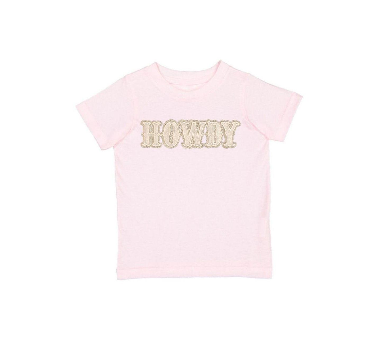 Футболка Sweet Wink Howdy Patch Western Short Sleeve для девочек, цвет: Розовый — фото 1