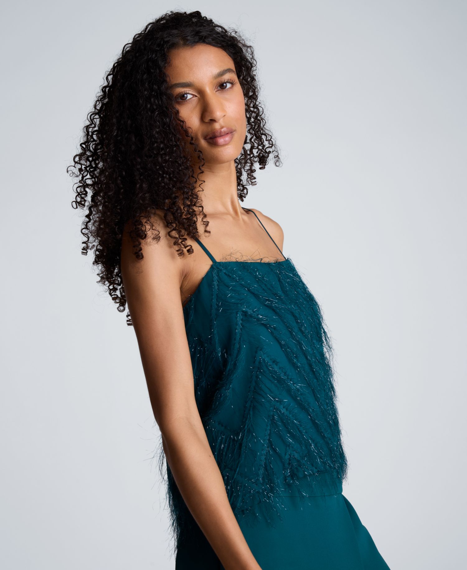 Women's Textured Chevron Crop Camisole