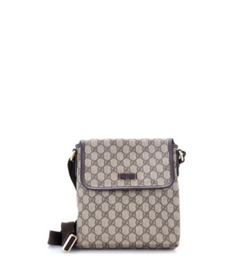 Small Flap Messenger GG Coated Canvas