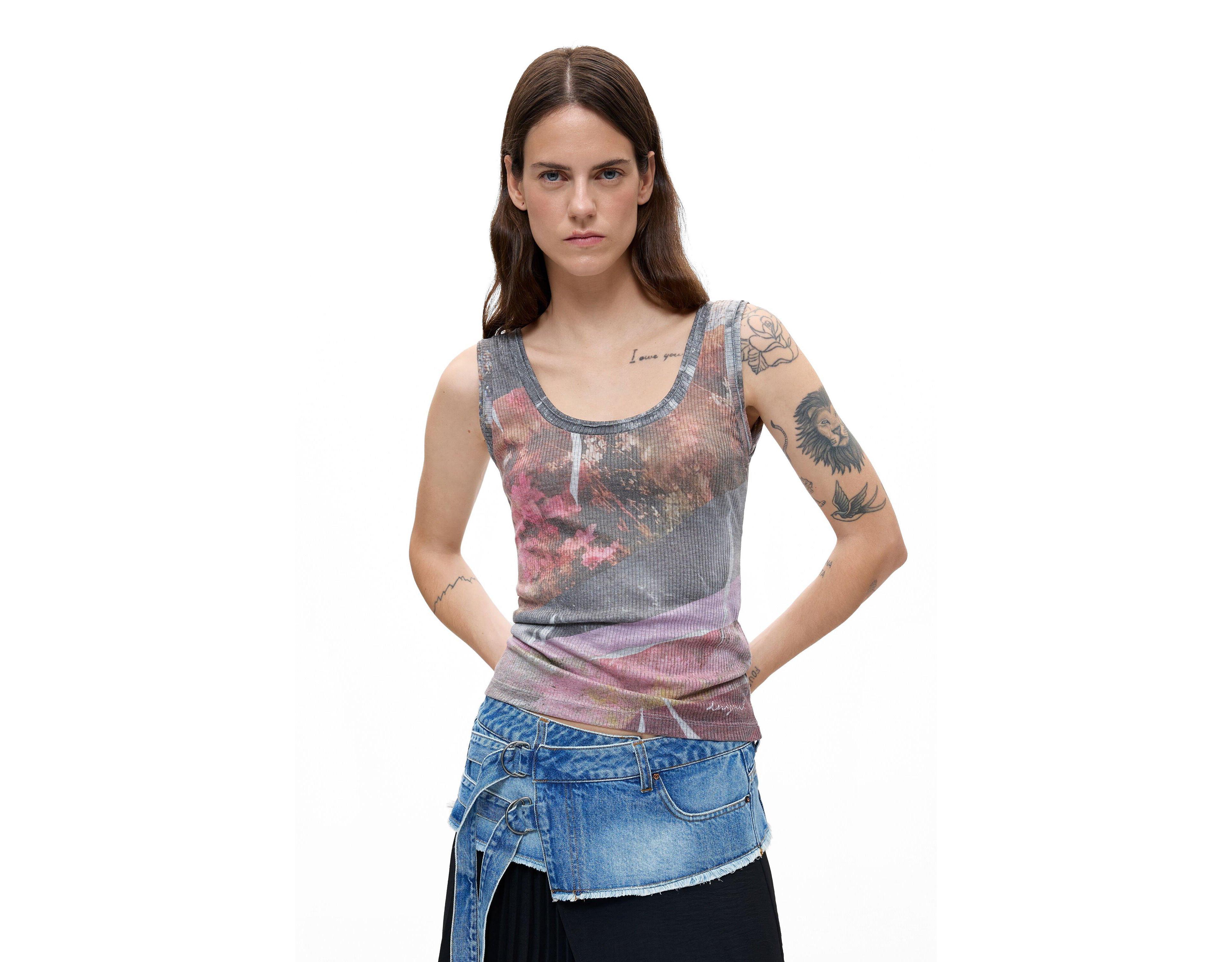 Desigual Women's Strappy Knit T-shirt