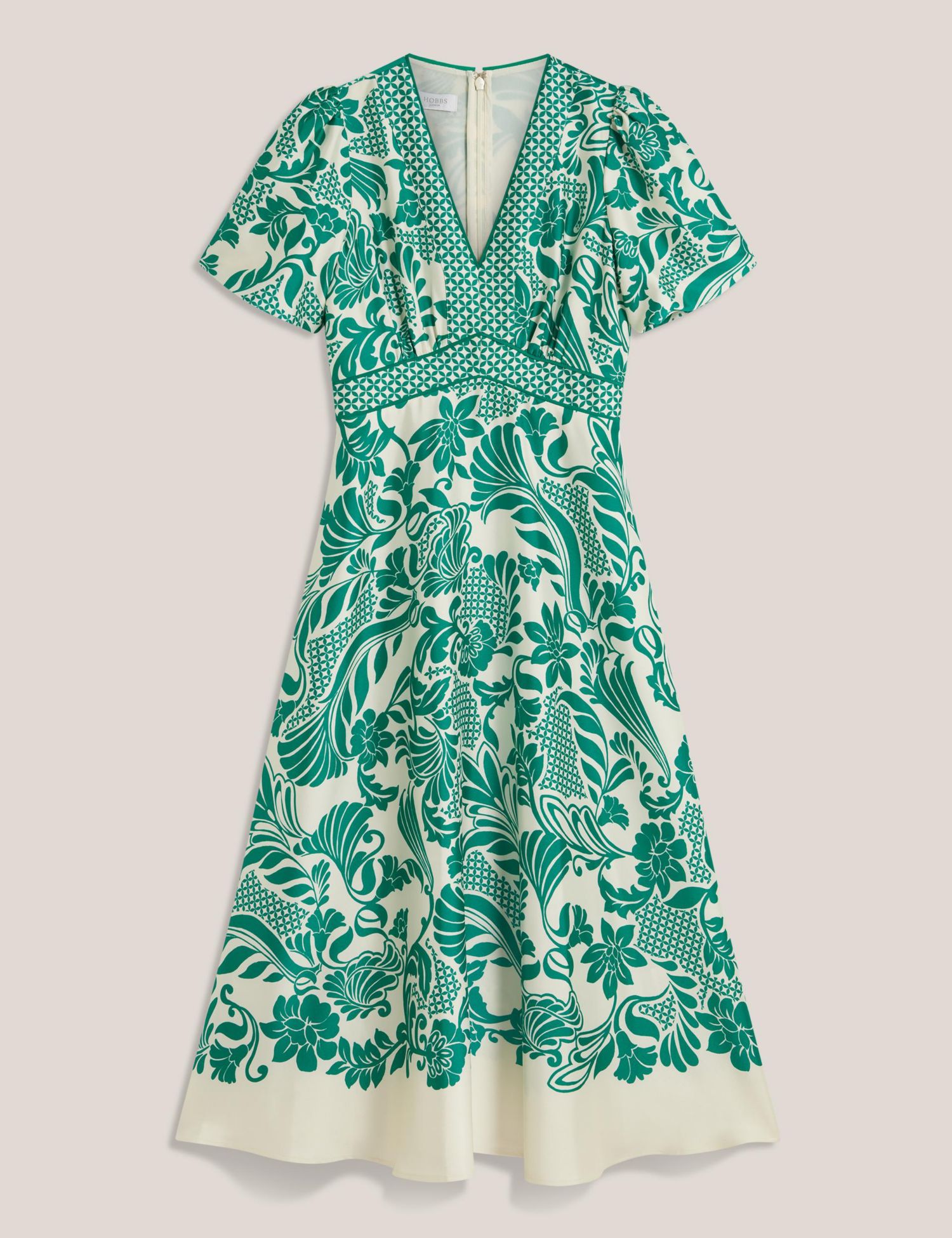 Trelissick V-Neck Fit Flare Dress