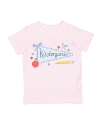Toddler Girls Kindergarten Pennant Short Sleeve T-Shirt