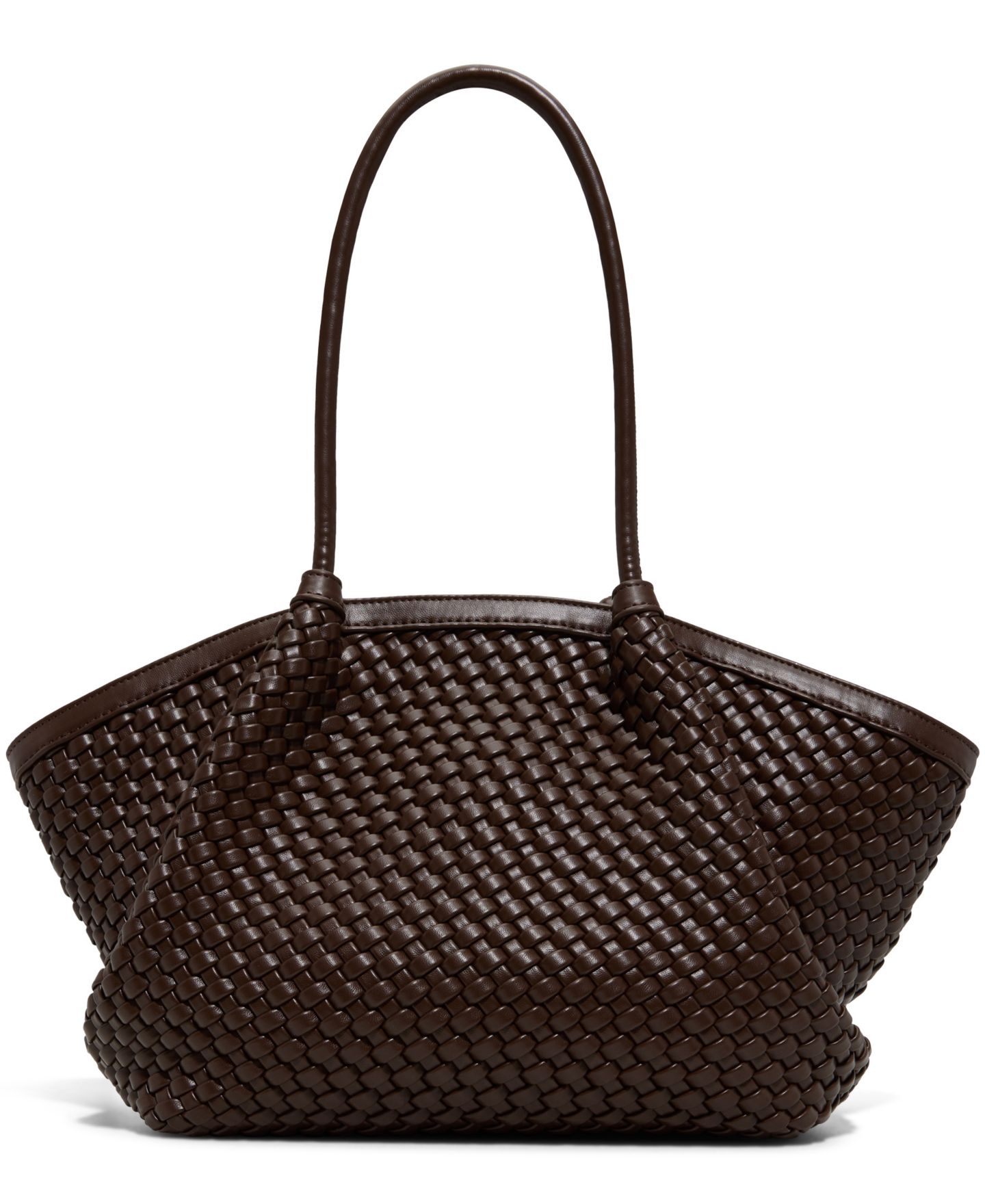 Женская сумка ALDO Braelyneex Metal Plating Extra-Large Tote Handbag, цвет: Тёмный коричневый — фото 2