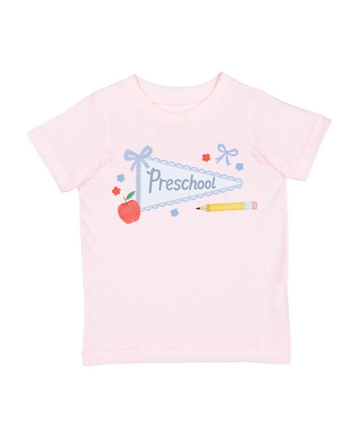 Sweet Wink Toddler Girls Preschool Pennant Short Sleeve T-Shirt