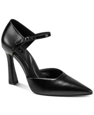 Women's Catcher Ankle Strap Pointed Toe Pumps