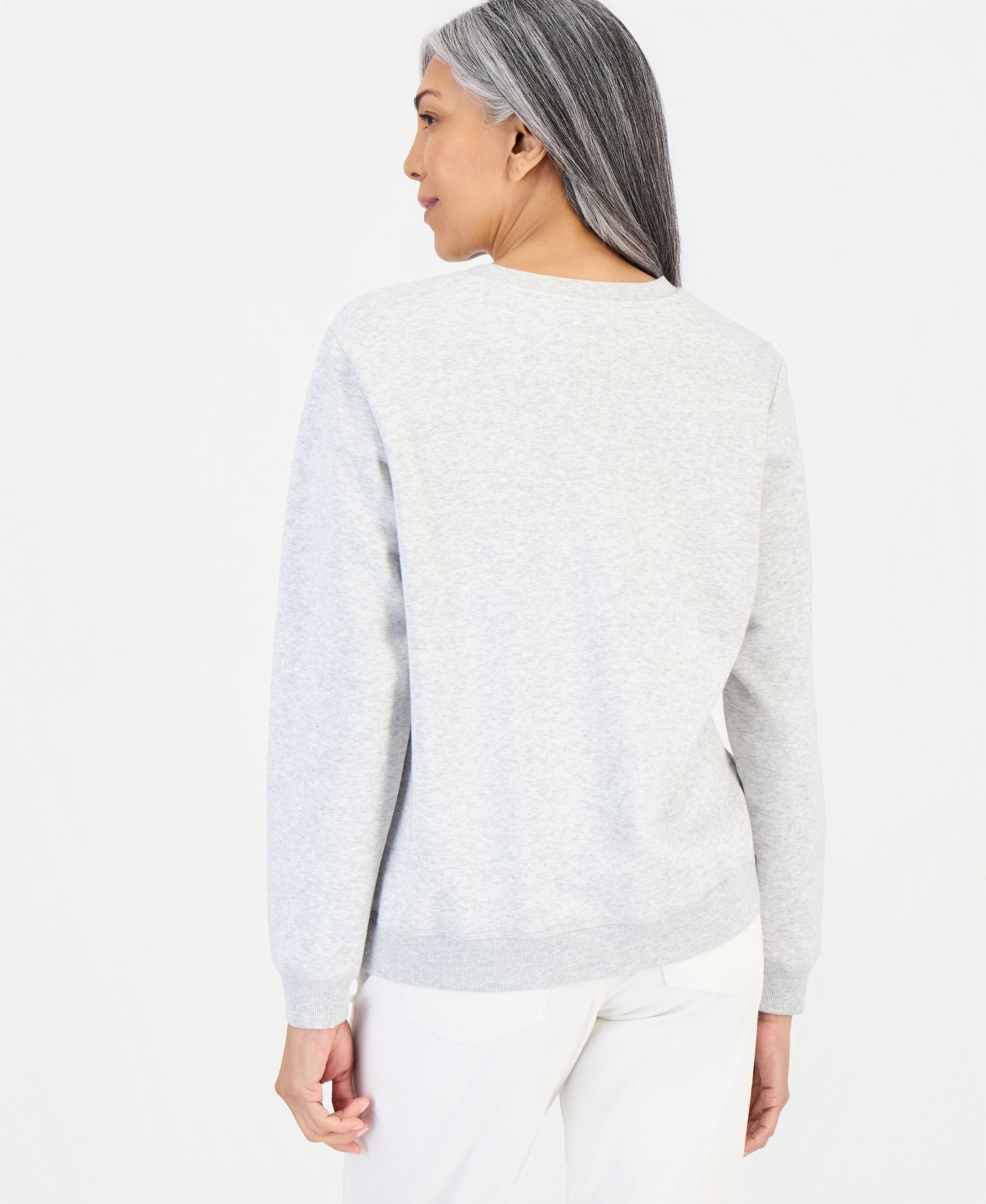 Women's Graphic Long-Sleeve Crewneck Sweatshirt