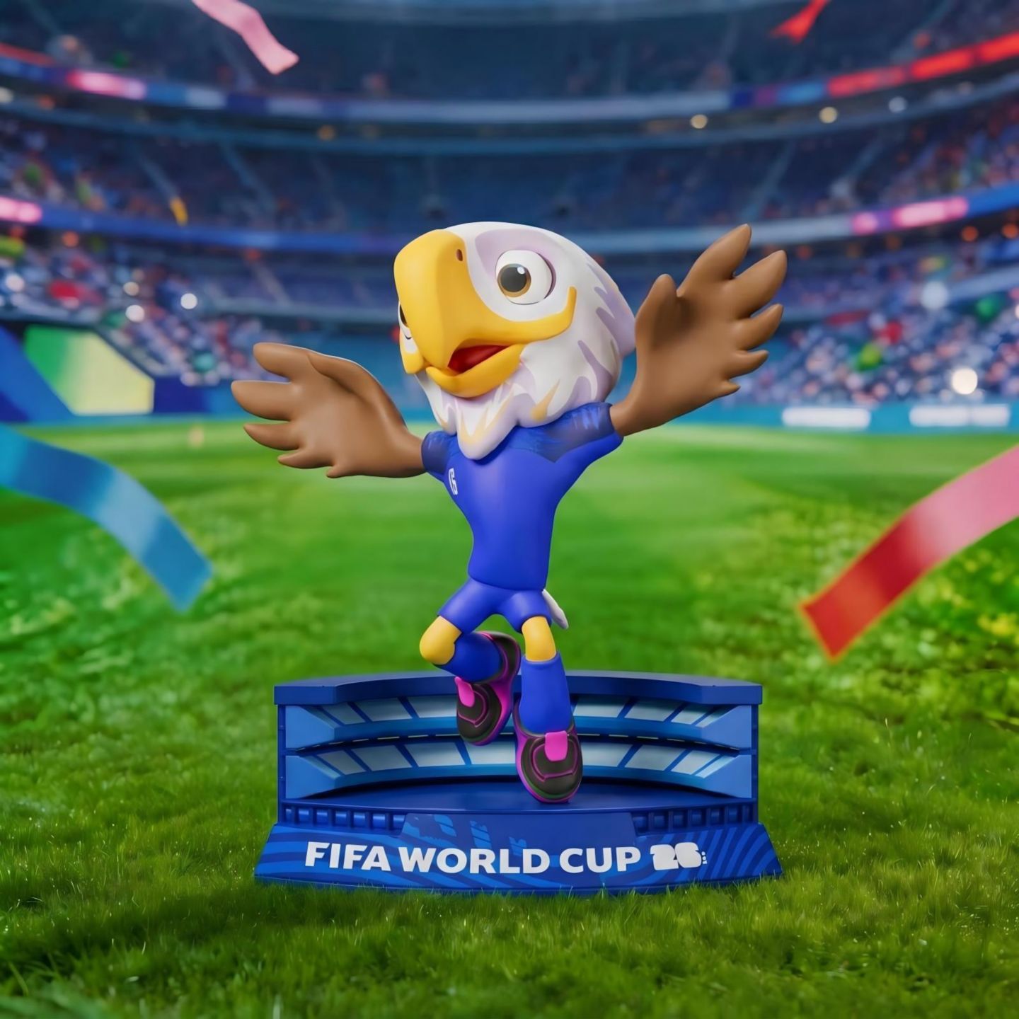 Детские фигурки FIFA 2026 World Cup Official Licensed Mascot Toy Set of 3 6CM Figurines Maple Zayu Clutch FIFA 26 Mascot For Teen Adult Collector — фото 6