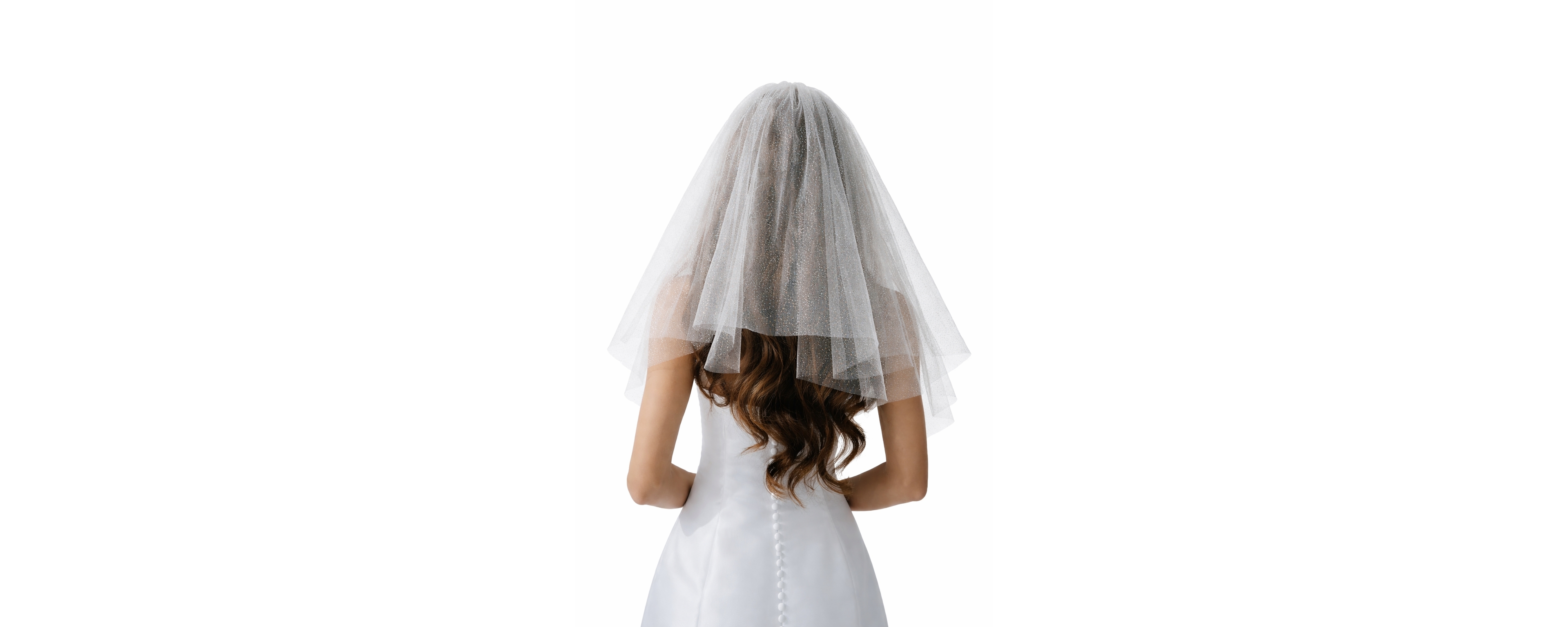 Untamed Petals Women's Last Disco Mini Veil