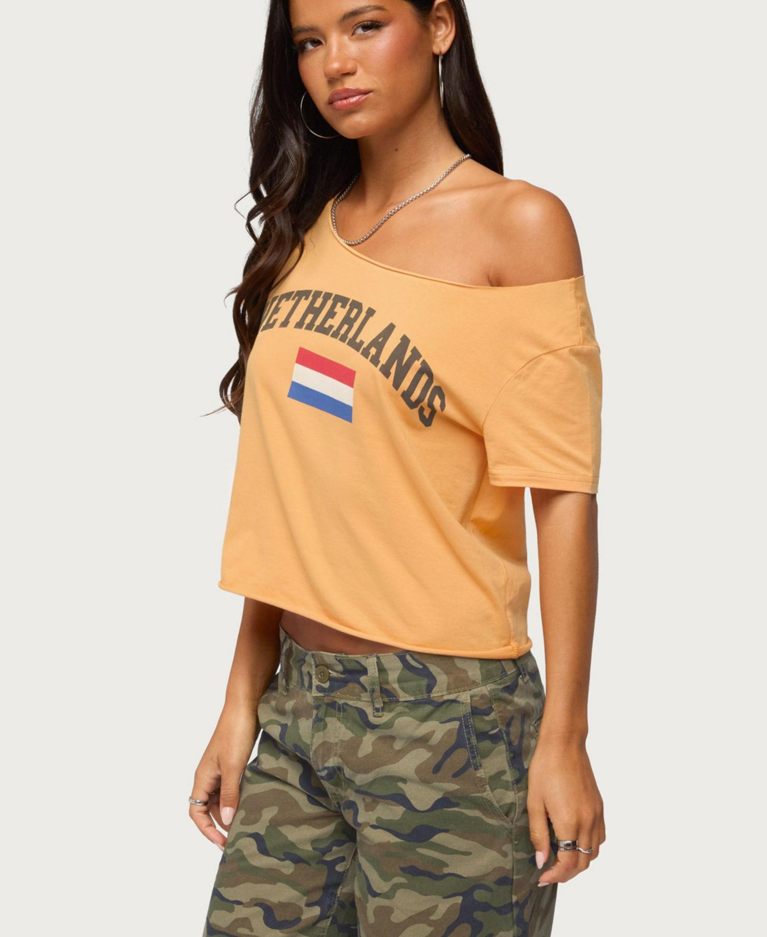 Women's Netherlands Off Shoulder T Shirt