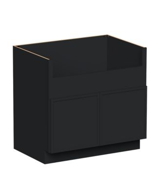 36 Inch Farmhouse Sink Base Cabinets, Ready to Assemble Kitchen Cabinets with Solid Wood Frame, Soft-Close Slides and Hinges
