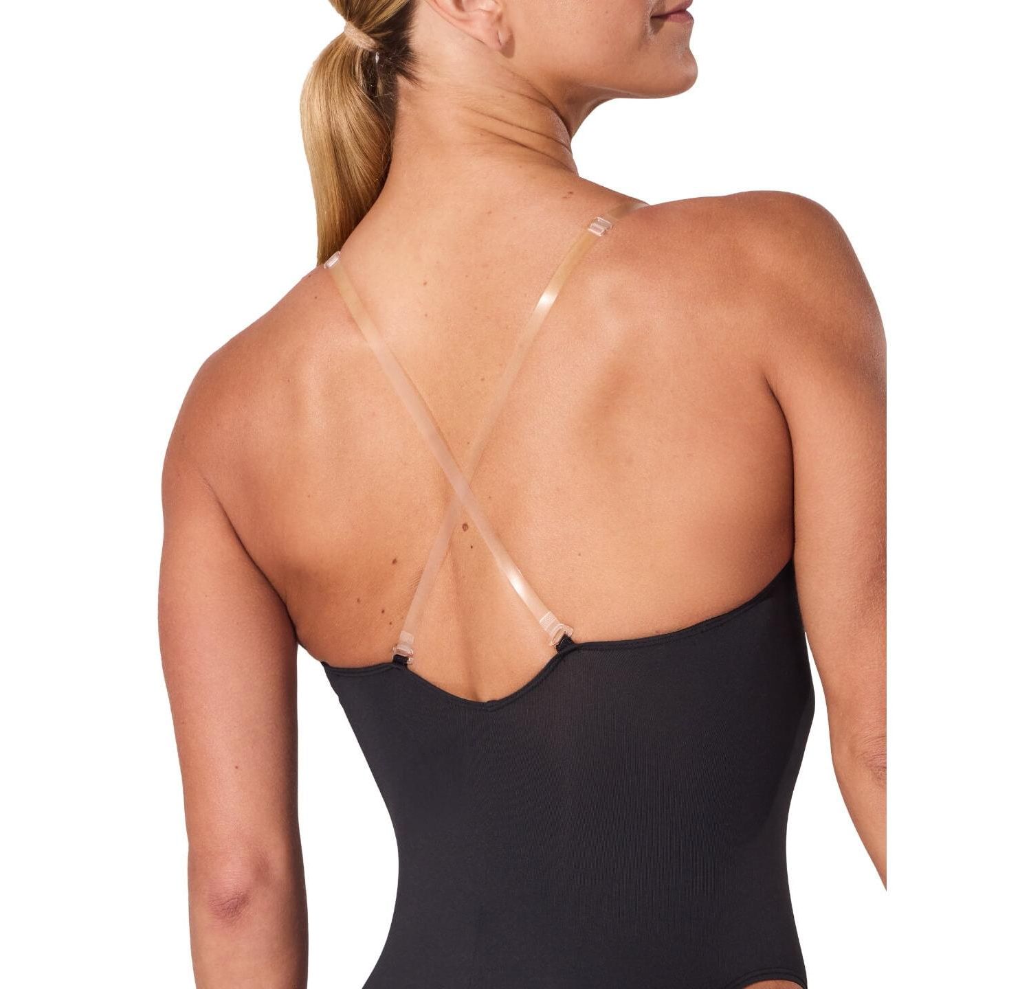 Women's Camisole Leotard with Clear Transition Straps