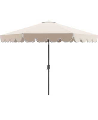 10 Feet Patio Umbrella Outdoor Market Umbrella with Crank Tilt Adjustment