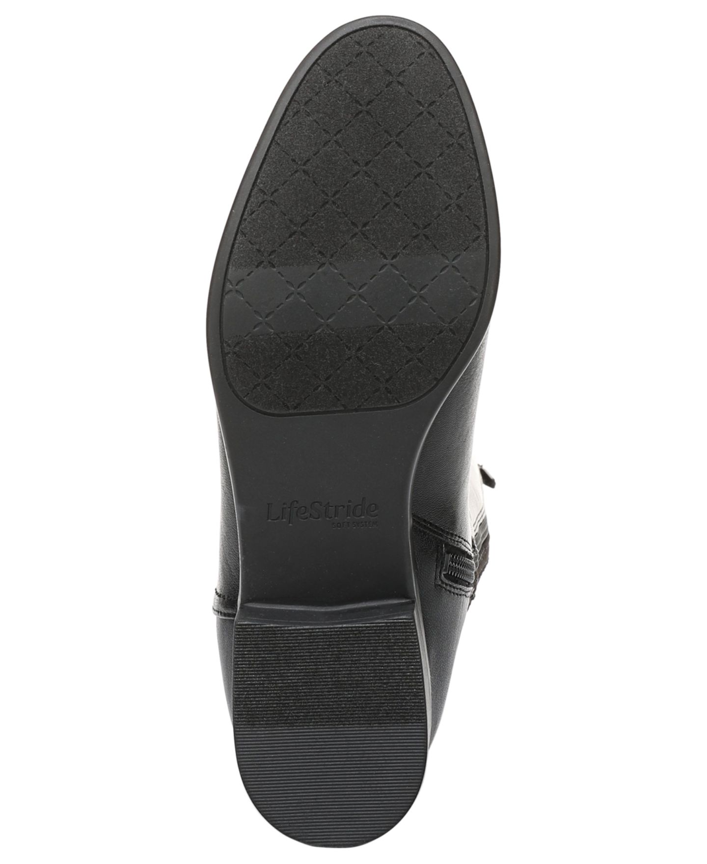 Женские ботинки LifeStride Sarah Zippper Wide Calf Tall, цвет: Чёрная искусственная кожа — фото 5