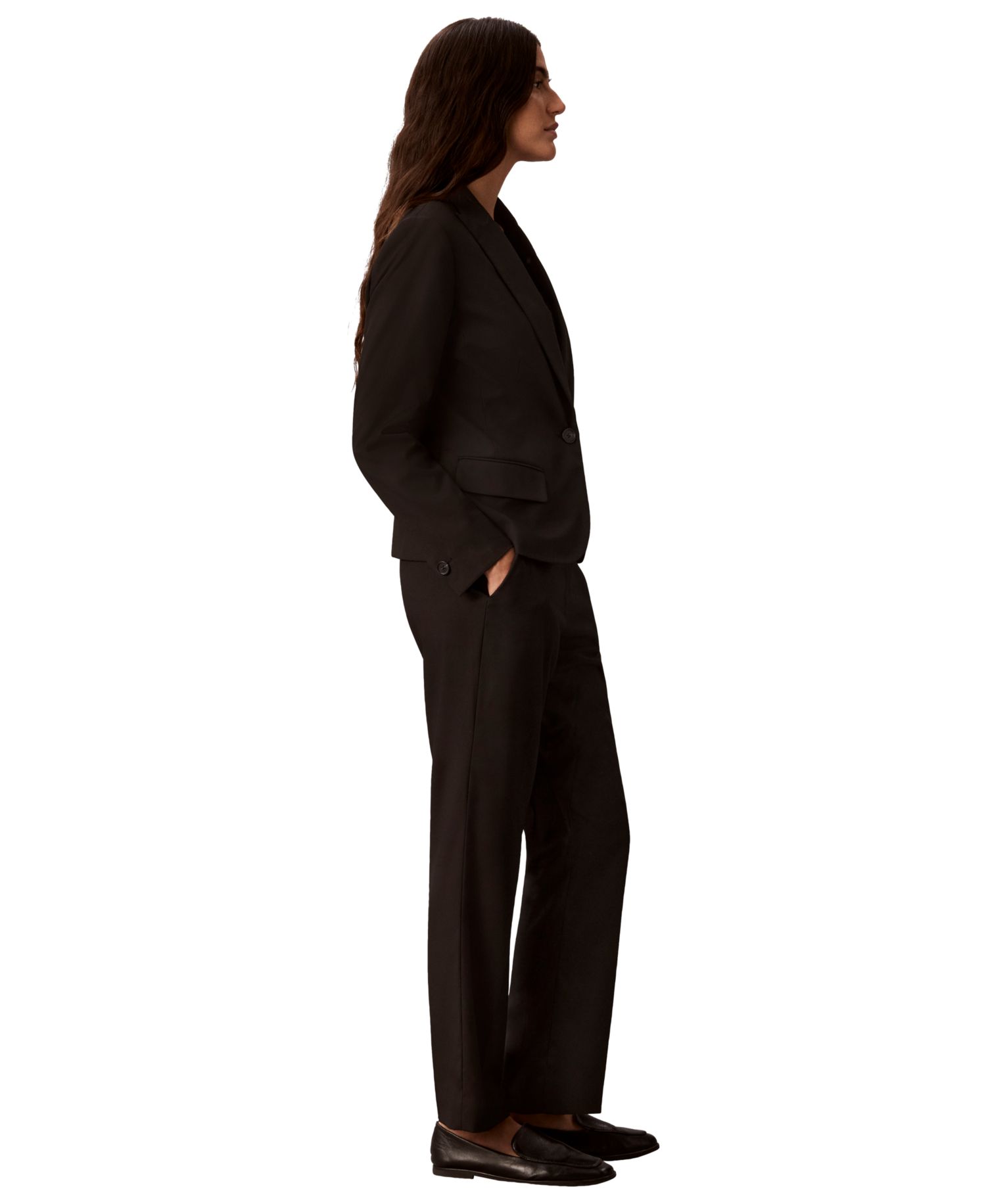 Petite Mid-Rise Straight-Leg Ankle Pants