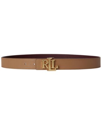 Reversible Pebbled Leather Buckle Belt
