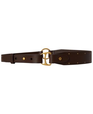 Studded D-Ring Wide Belt