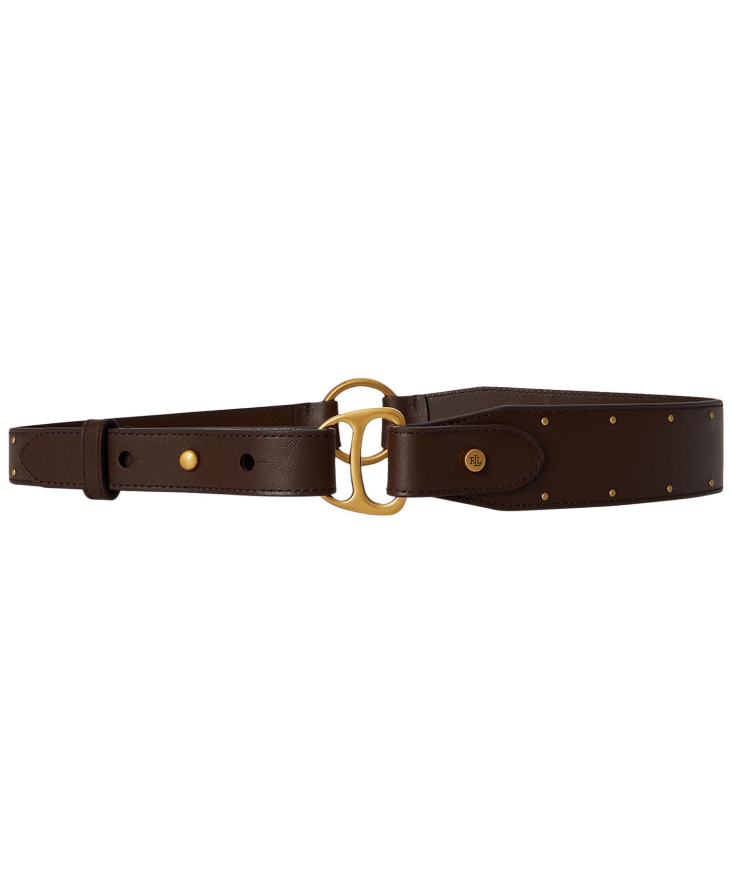 Studded D-Ring Wide Belt