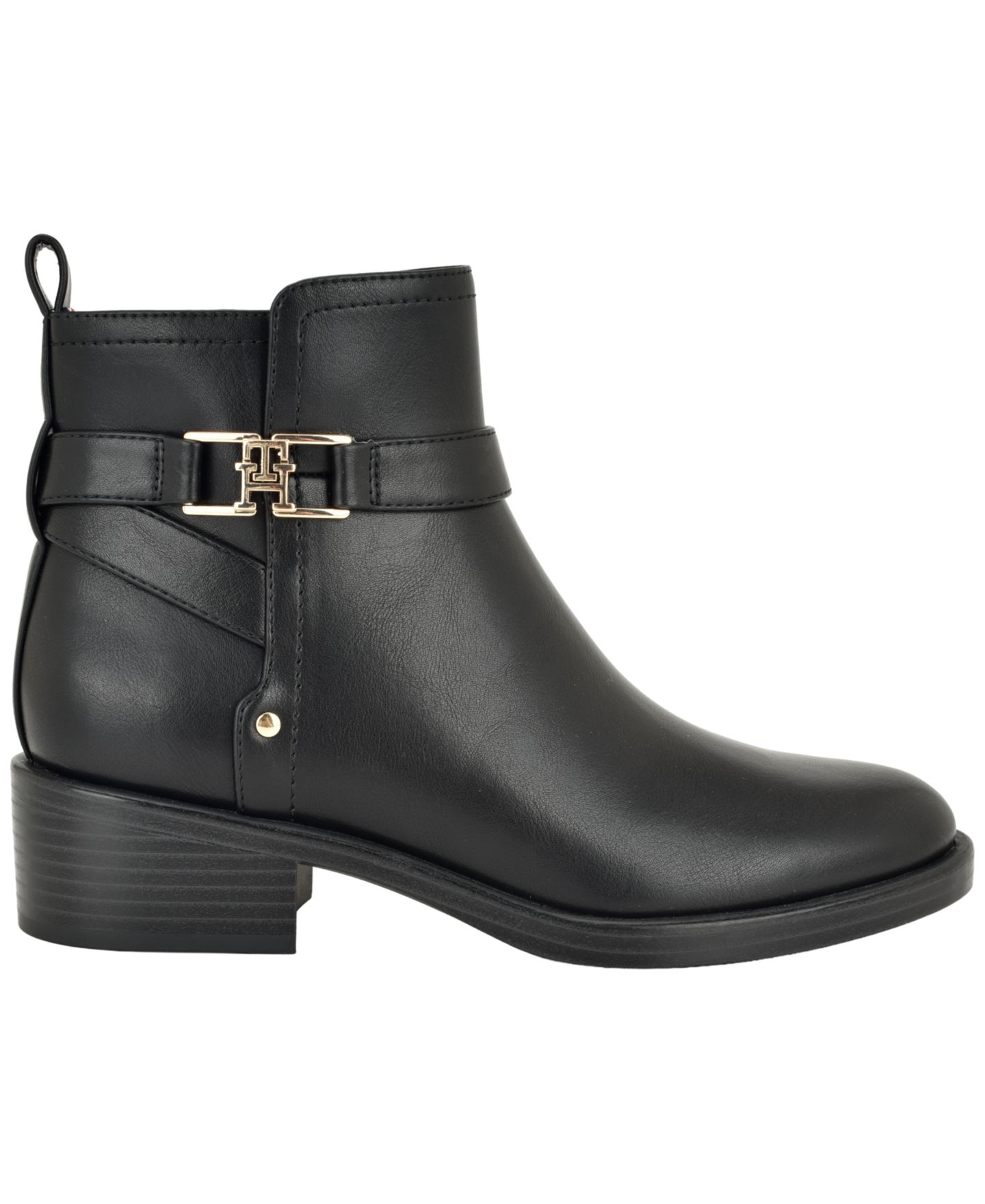 Женские ботинки Tommy Hilfiger Idala Ornamented Side Zip Booties, цвет: Чёрный — фото 2