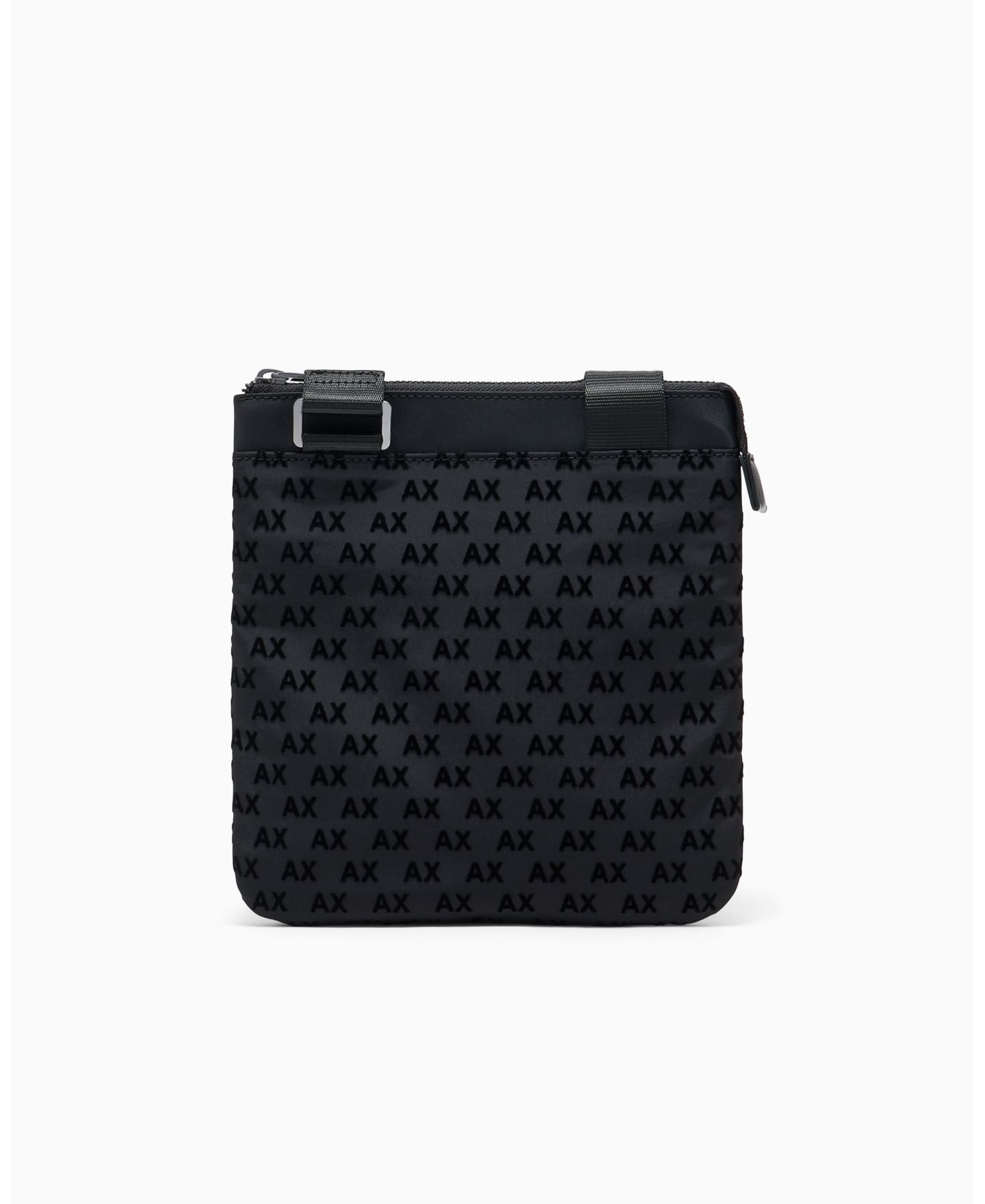 Мужская сумка A|X Armani Exchange Flocked Flat Crossbody, цвет: Чёрный — фото 1