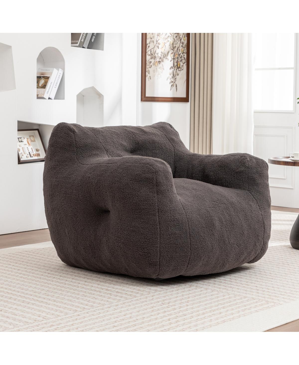 Streamdale Furniture Bean Bag Sofa Chair with Armrests and High-Density Foam