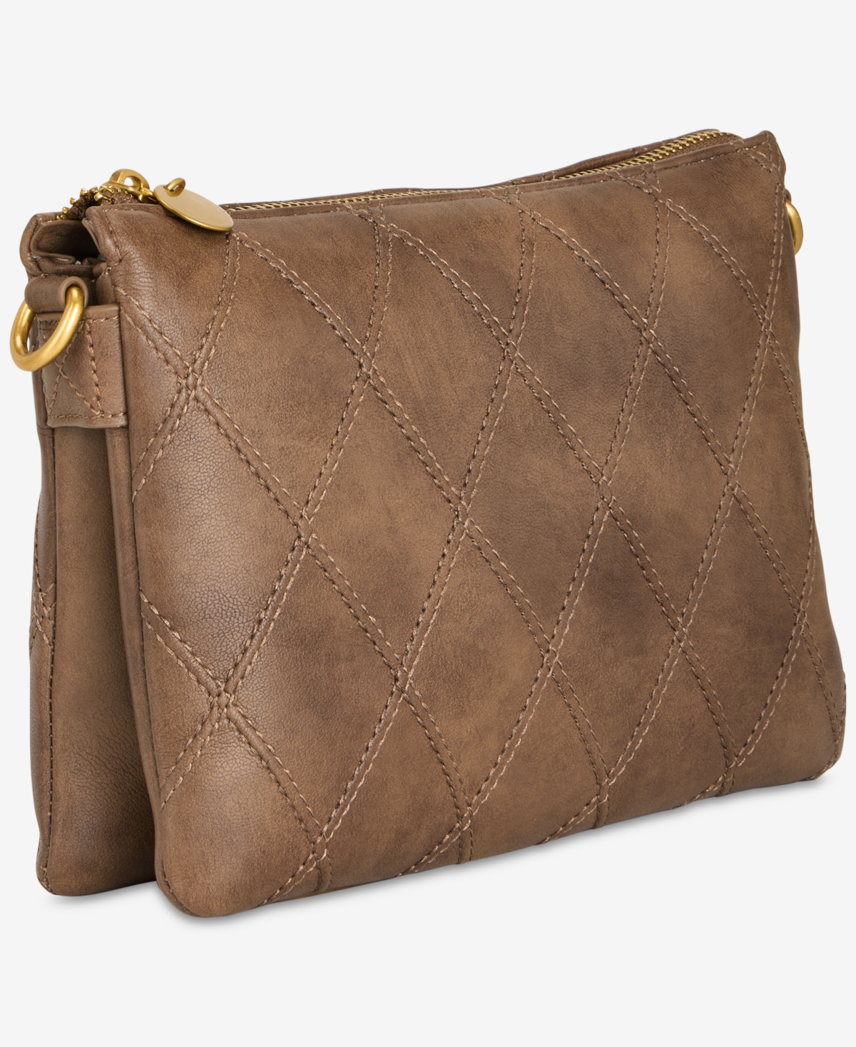 Style & Co Diamond Quilted Double Compartment Crossbody Bag, Macy's Exclusive