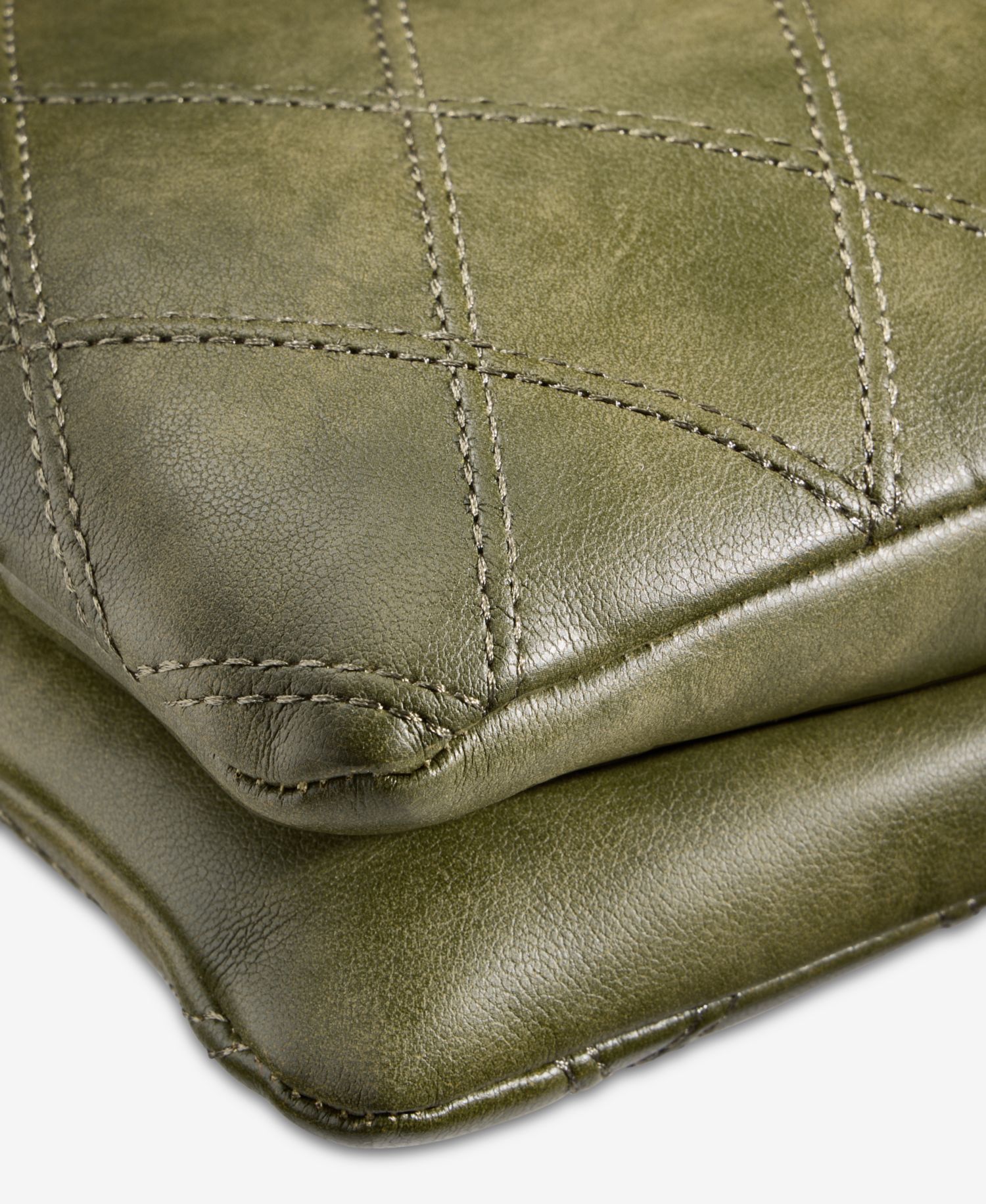 Diamond Quilted Double Compartment Crossbody Bag