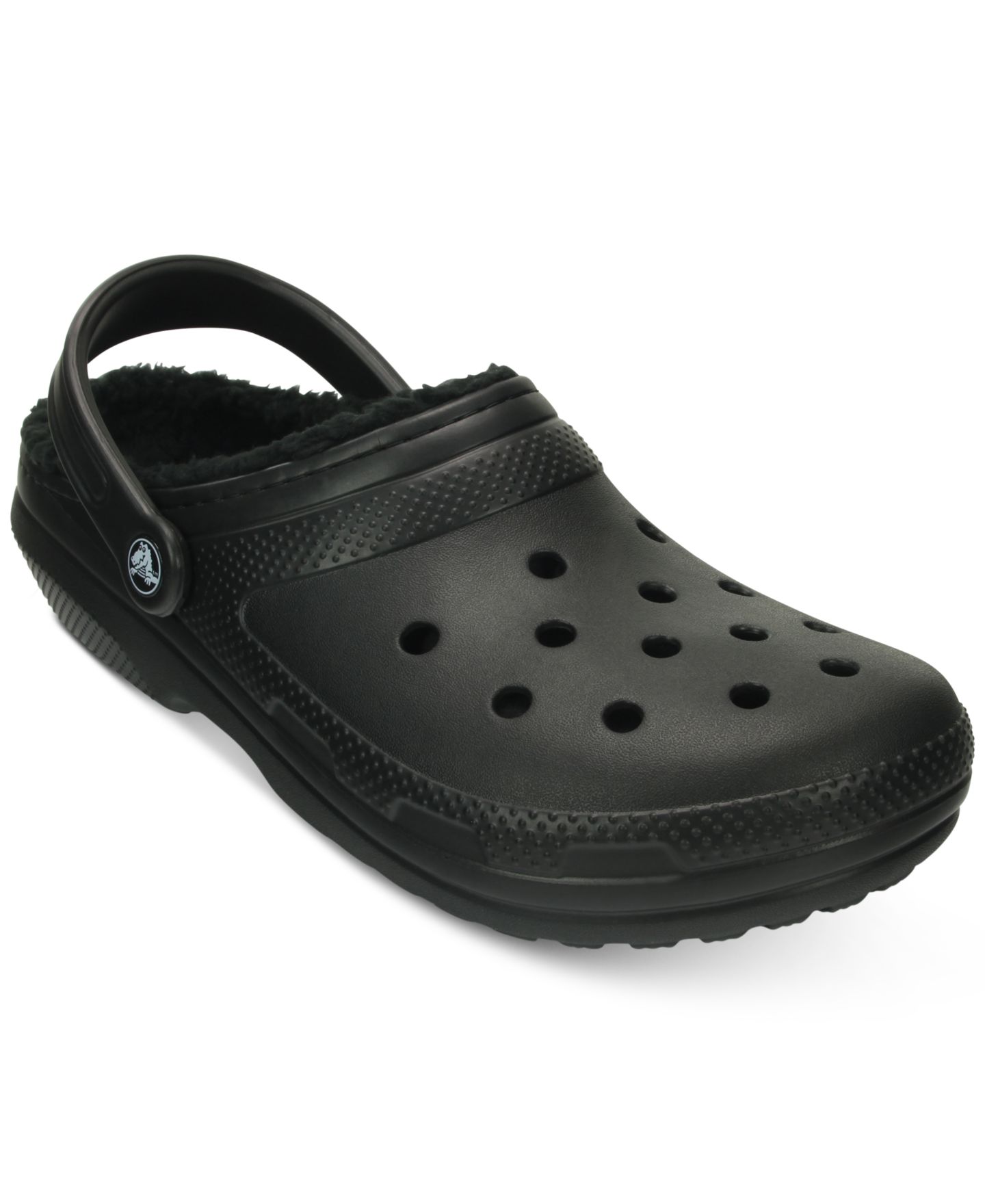 Сабо Crocs Classic Lined, цвет: Чёрный — фото 1