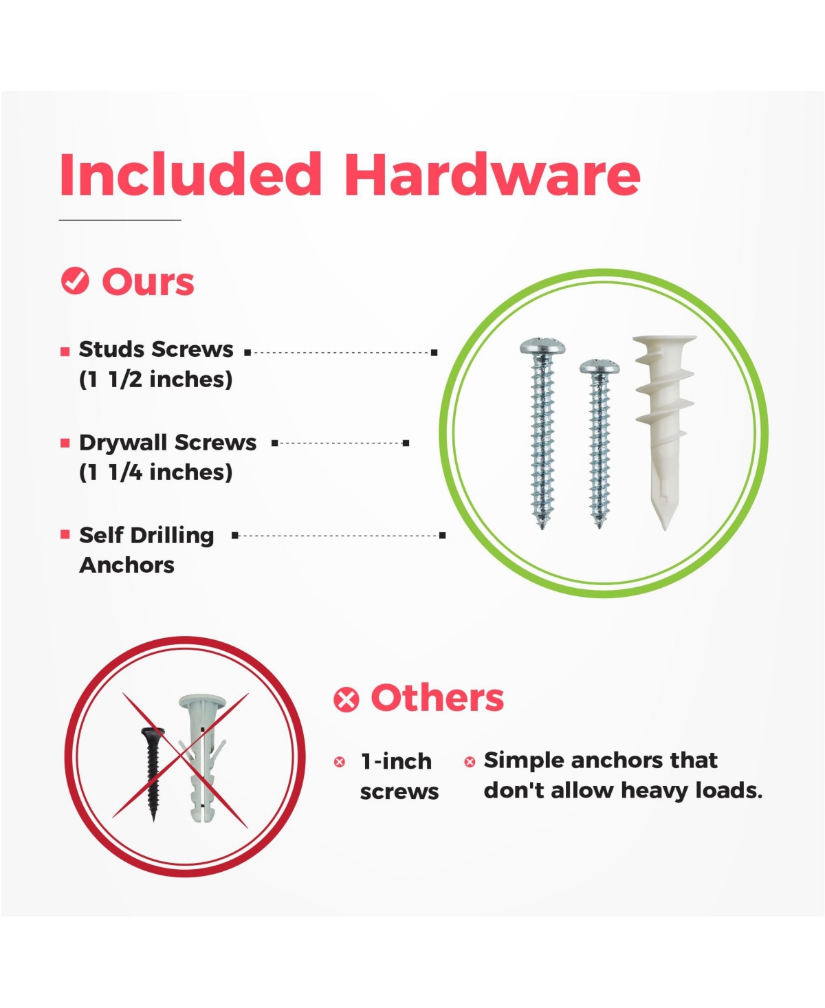 Xdovet Heavy-duty wall-mounted tool storage rack