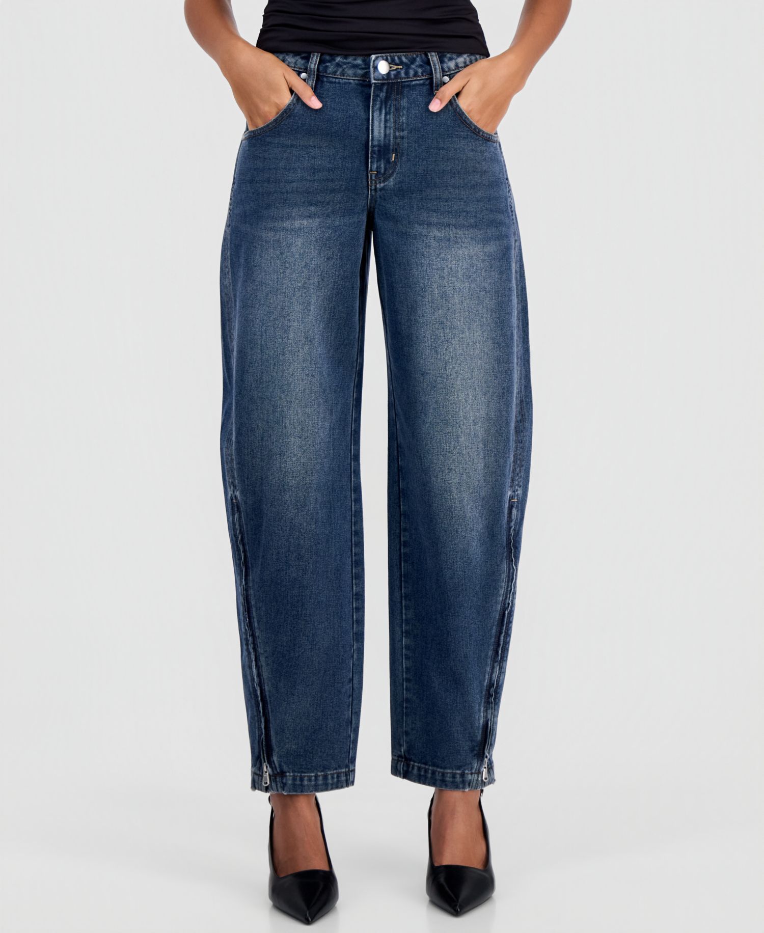 Women's High-Rise Barrel Jeans