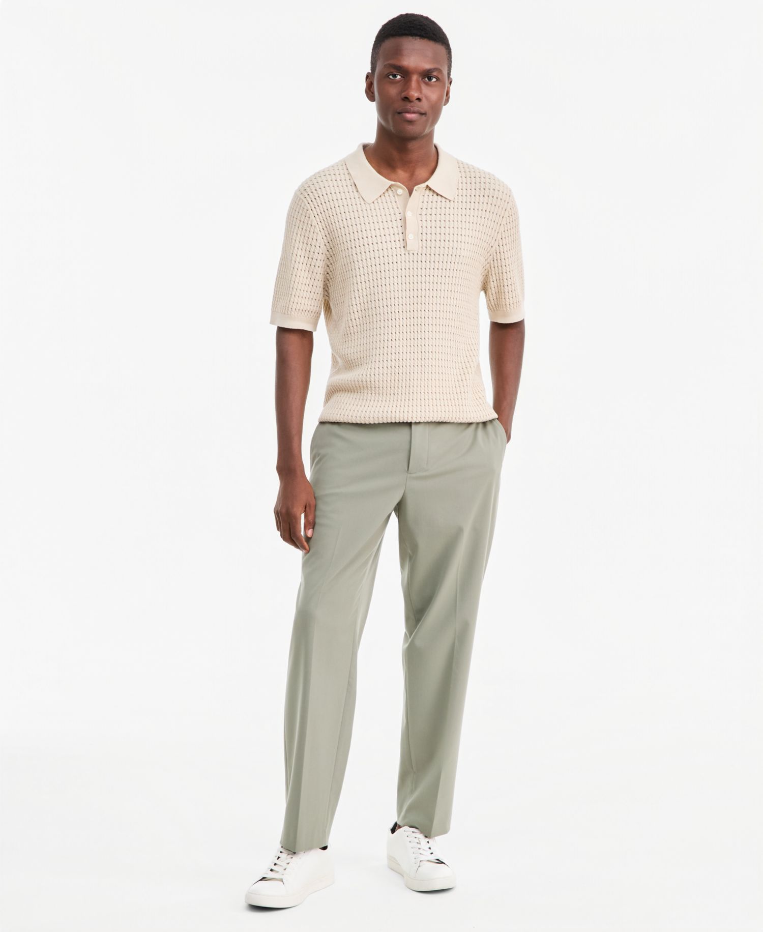 Men's Cotton Short-Sleeve Polo Sweater, Macy's Exclusive