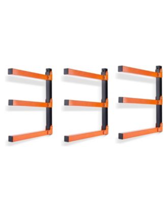 Wall Mount Wood Organizer Rack Casual 3-Level