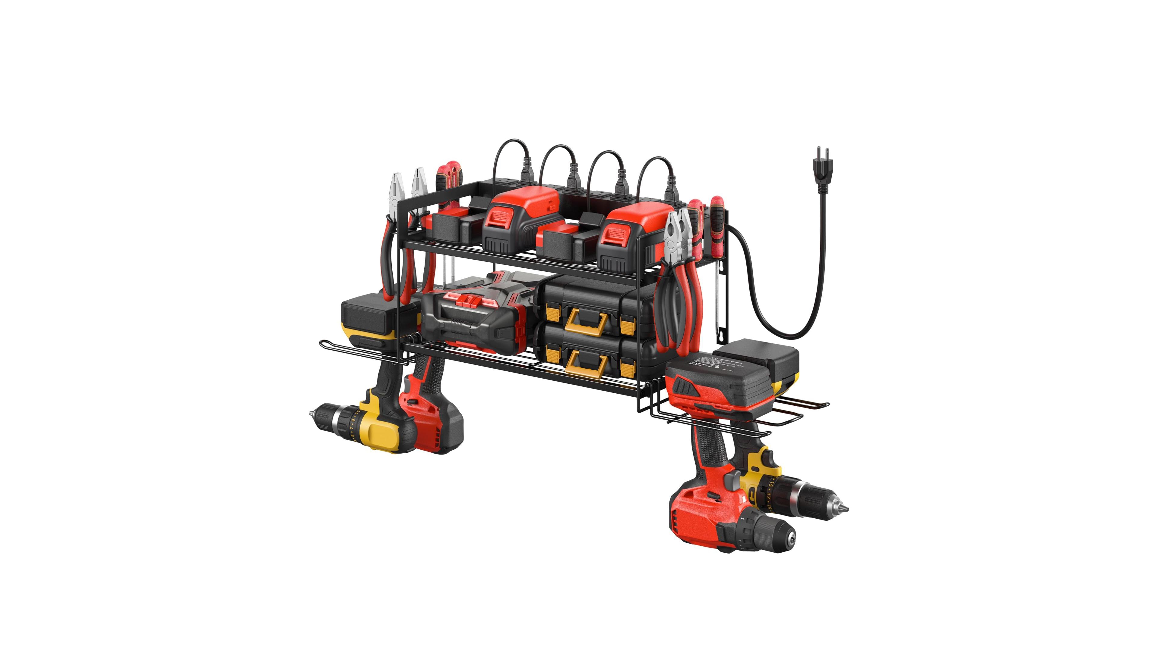 Xdovet Charging Station Tool Organizer Wall Mount Rack 2 Layer