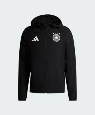 Men's Black Germany National Team FIFA x World Cup 2026 Tiro Travel Raglan Full-Zip Windbreaker