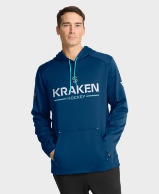 Men's Deep Sea Blue Seattle Kraken Authentic Pro Rink Hoodie