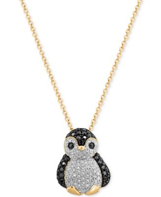 chanel penguin necklace