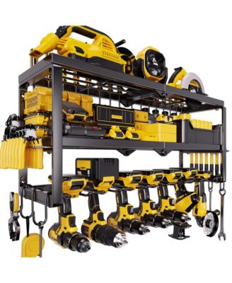 Power Tool Organizer Wall Mounted Drill Rack Charging Station Great Father's Day Gift for Men