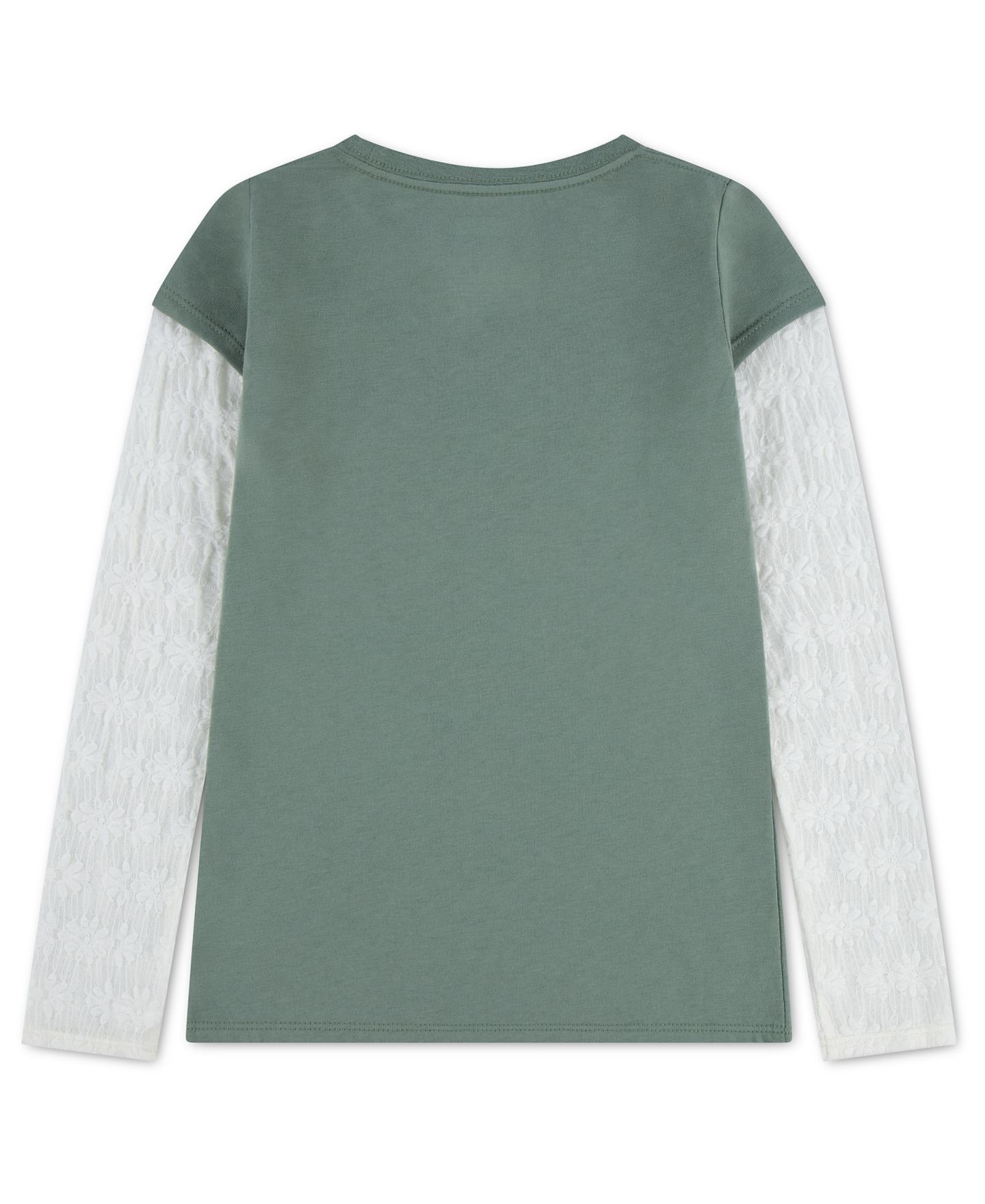 Футболка Levi's Twofer Long-Sleeve Knit T-Shirt для девочек, цвет: Морской — фото 2