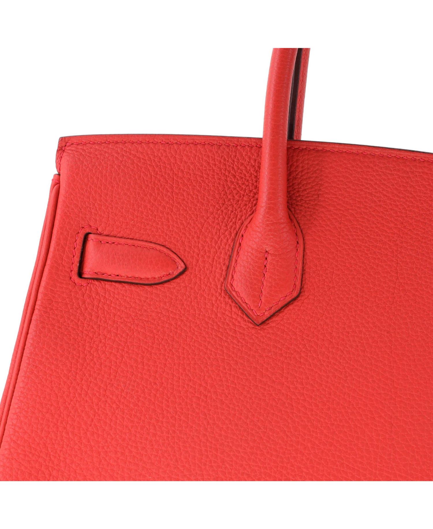 Birkin 30 Handbag Red Togo with Gold Hardware