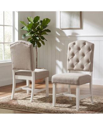  Retro 2-Piece Upholstered Dining Chair Set