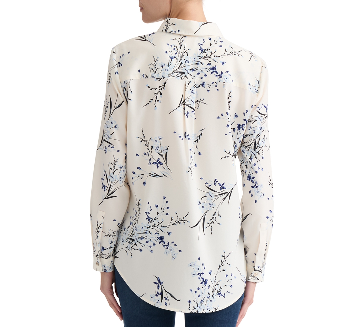 Jones New York Women's Printed Collared Shirt