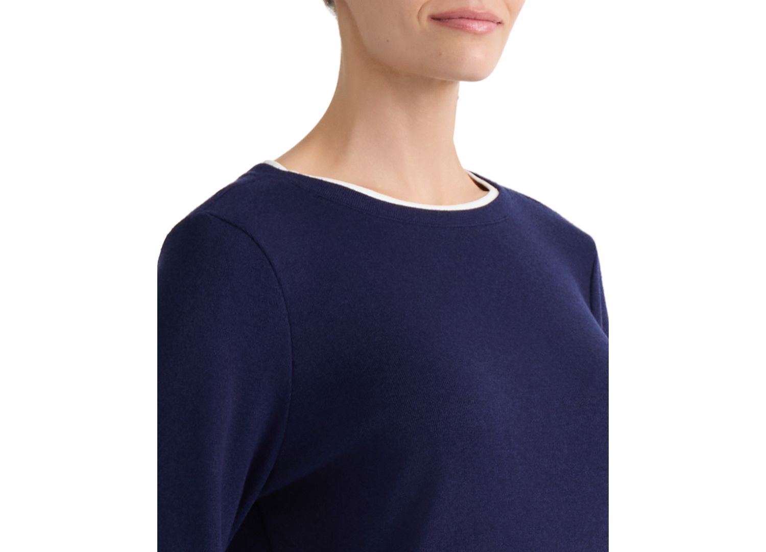 Women's Fold-Up Cuff Layered Top