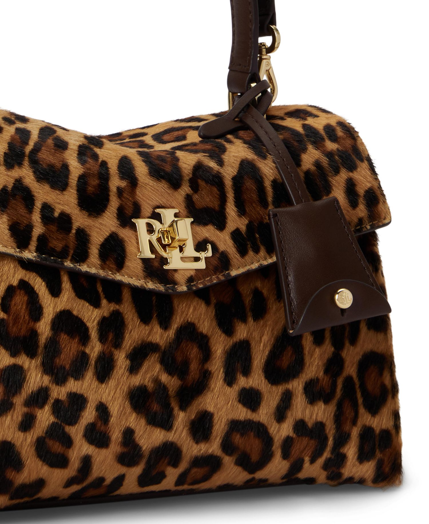 Farrah Leopard Print Small Soft Satchel Bag
