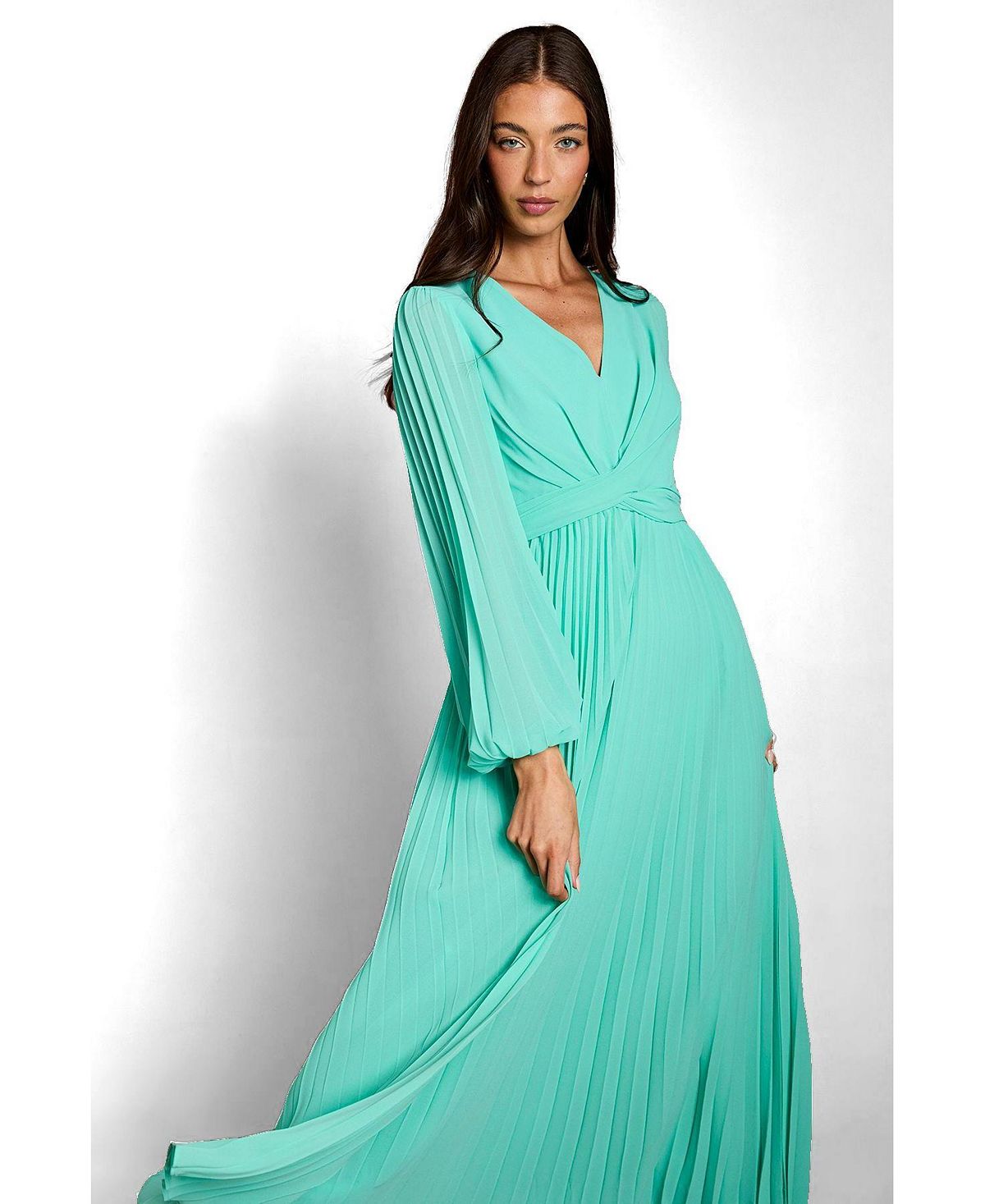 Coast Women's Pleated Wrap Dress view 2 — MAYCSS fashion products