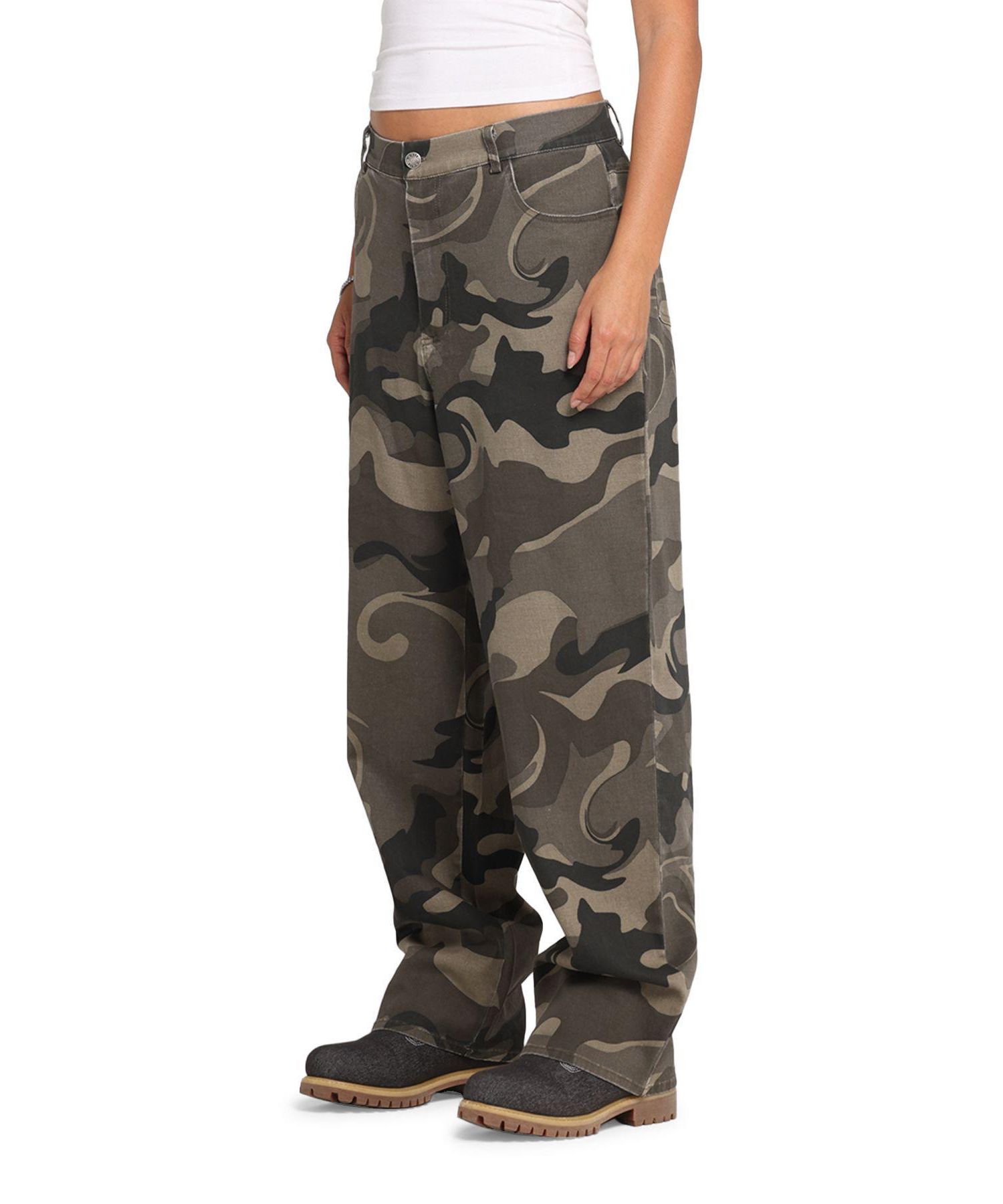 Men's Washed Camo Pants