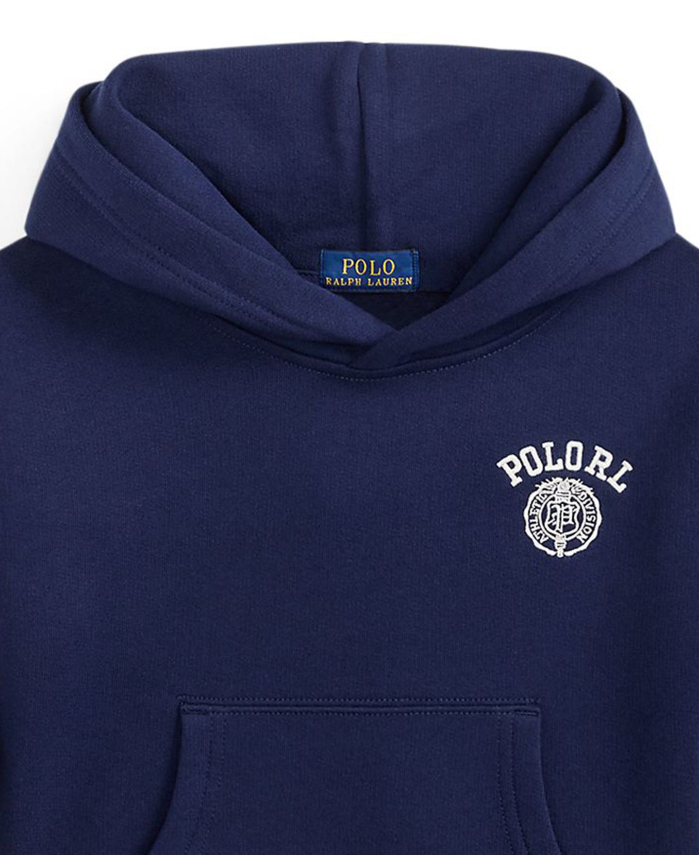 Худи Polo Ralph Lauren Big Fit Logo Long-Sleeve Fleece для мальчиков, цвет: Тёмно-синий — фото 3