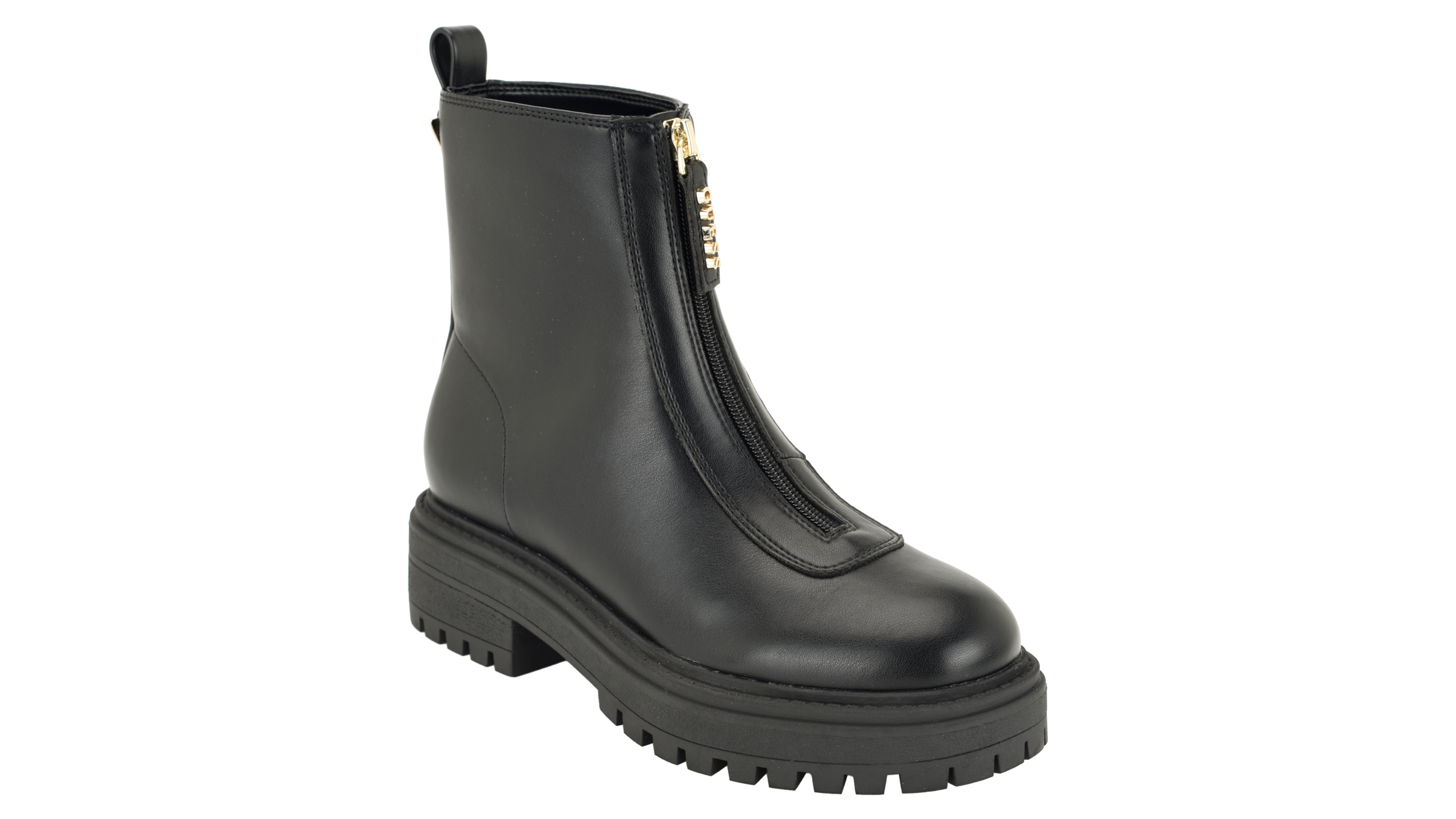 Guess Women's Syyan Front Zip Lug Sole Booties