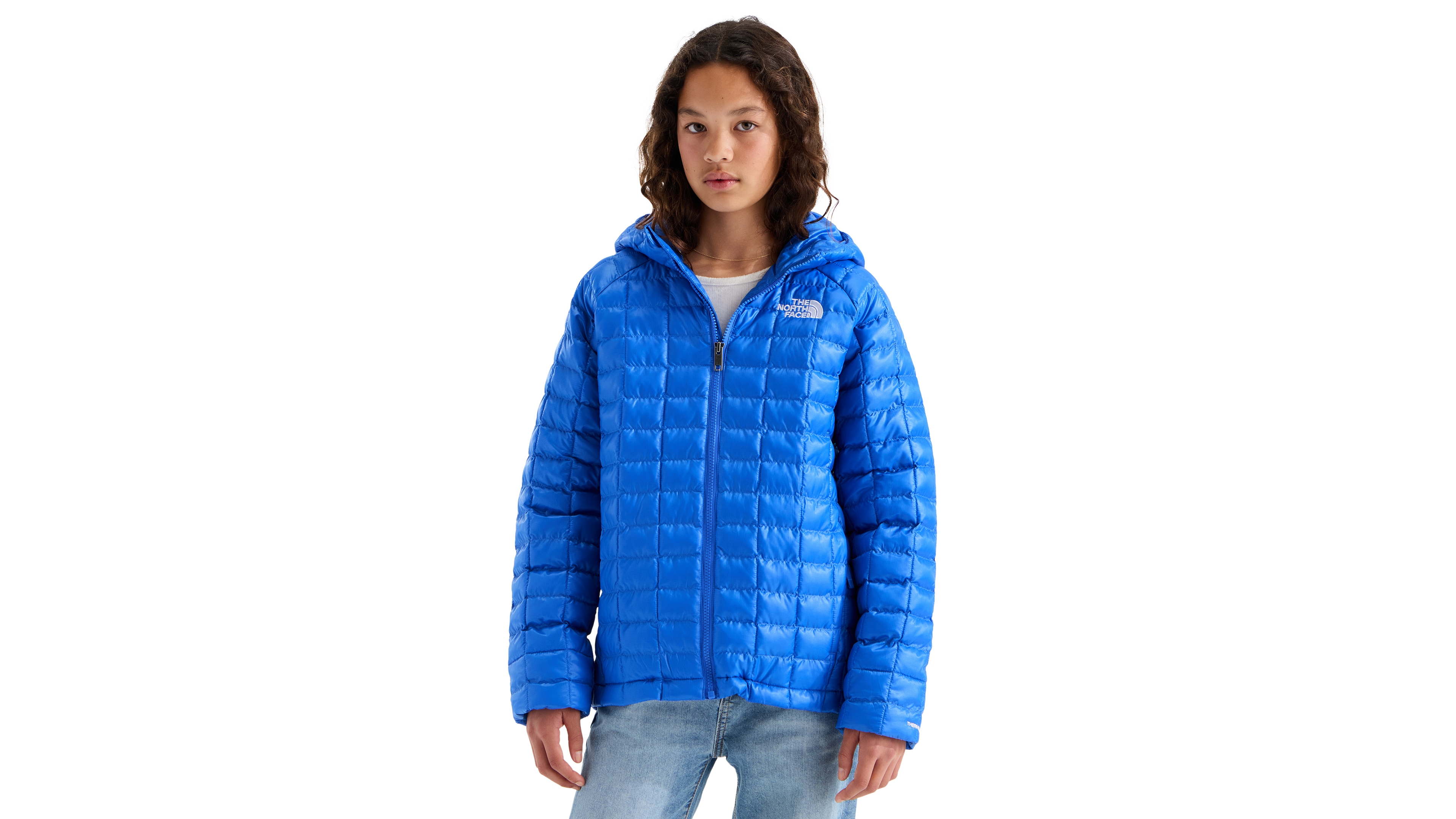 The North Face Boys' and Girls' 7-20 Long-Sleeve Thermoball Hooded Jacket
